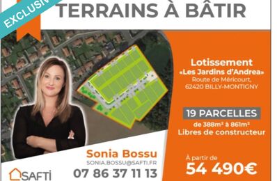 vente terrain 54 490 € à proximité de Bois-Bernard (62320)