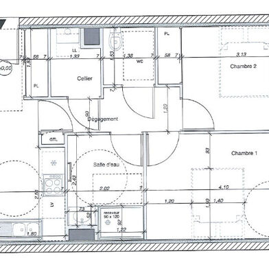 Appartement 3 pièces 258000 €