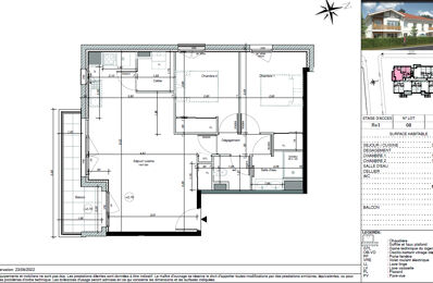 appartement 3 pièces 62 m2 à vendre à Biscarrosse (40600)
