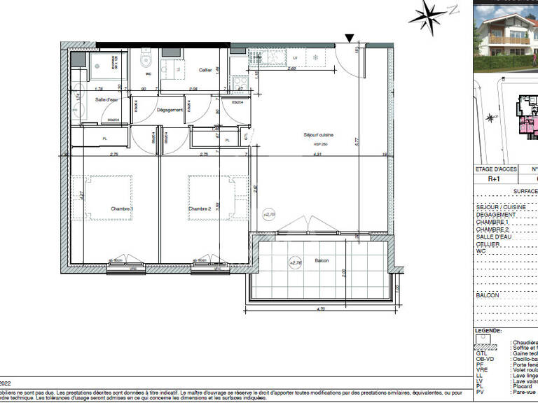 A VENDRE Appartement T3 de 60.04 m² — photo 1