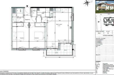 Appartement 3 pièces 292000 €