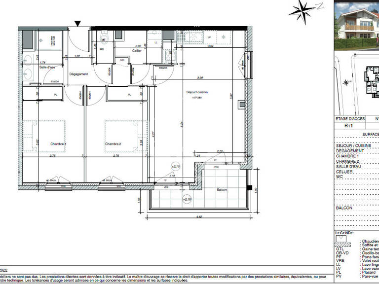 A VENDRE Appartement T3 de 61.65 m² — photo 1