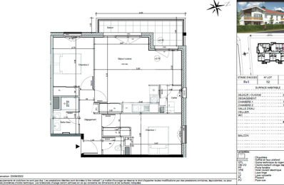 appartement 3 pièces 61 m2 à vendre à Biscarrosse (40600)