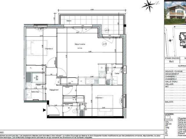 A VENDRE Appartement T3 de 61.75 m² — photo du bien
