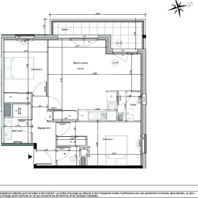 Appartement 3 pièces 290000 €