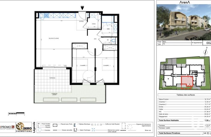 Vente Appartement 3 pièces — photo 2
