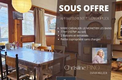 vente appartement 475 000 € à proximité de Vallouise-Pelvoux (05340)