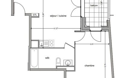 appartement 2 pièces 50 m2 à vendre à Vitrolles (13127)