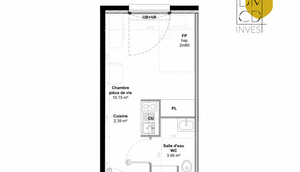 Appartement 1 pièces  à vendre Limoges 87000
