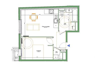 appartement 2 pièces 39 m2 à vendre à Noisy-le-Grand (93160)