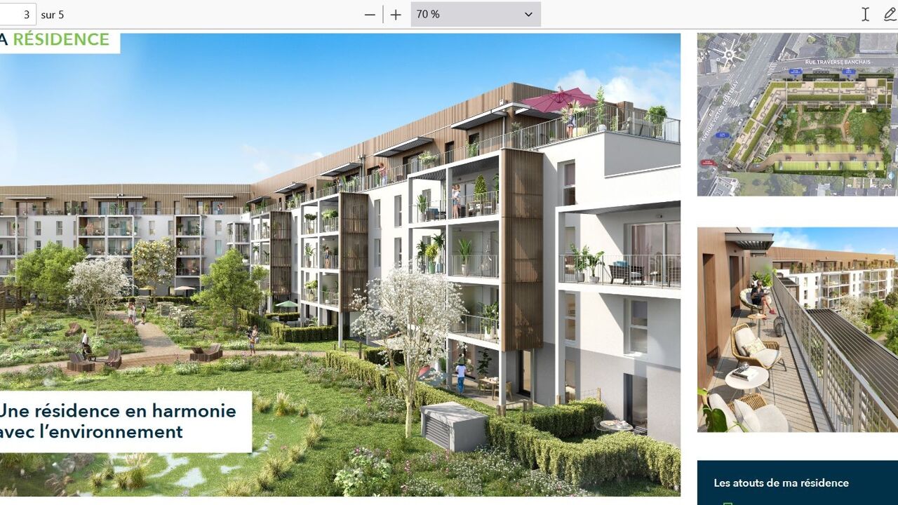 appartement 3 pièces 60 m2 à vendre à Angers (49100)