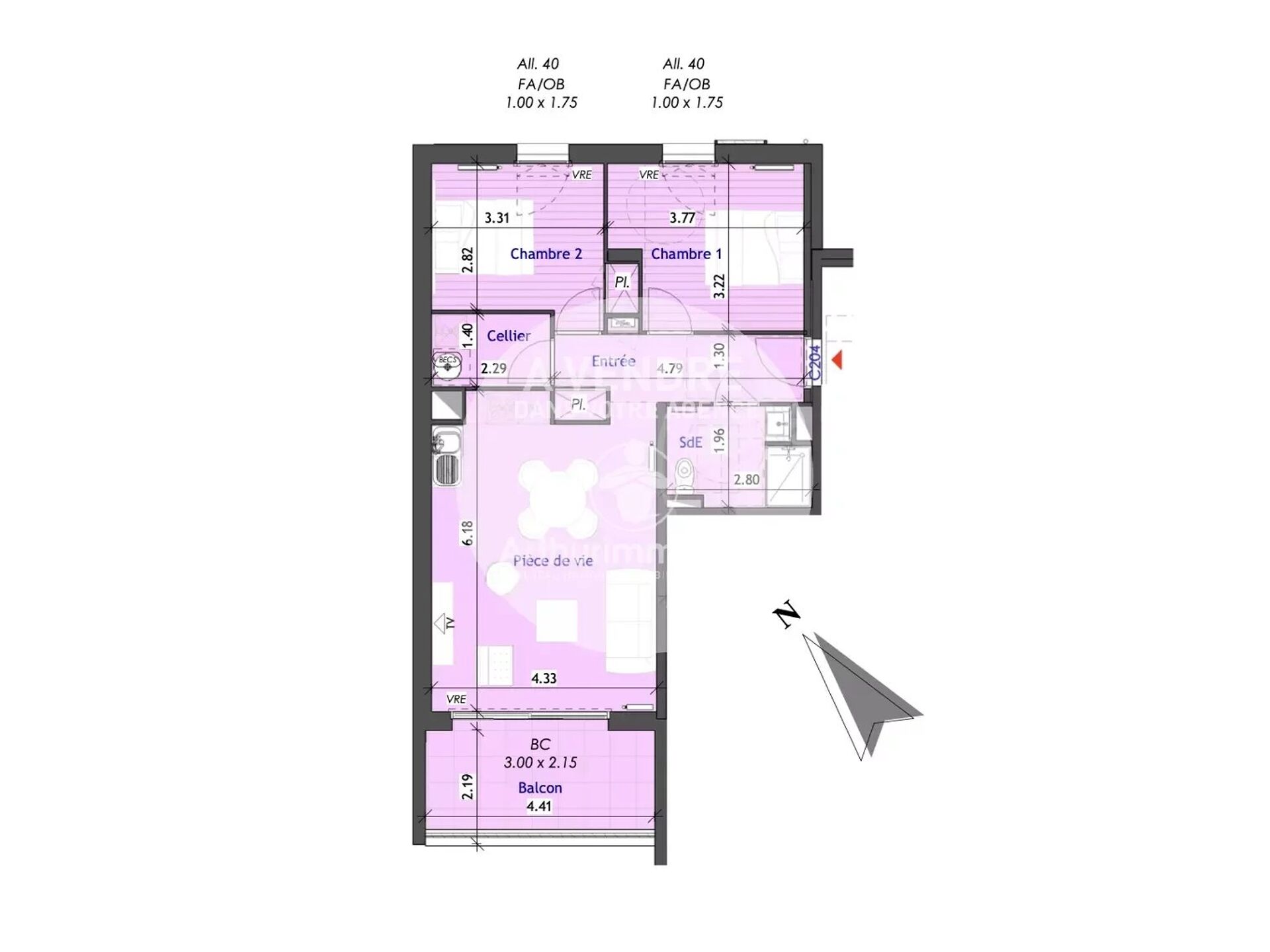 Vente Appartement 61m² 3 Pièces à Le Loroux-Bottereau (44430) - Arthurimmo