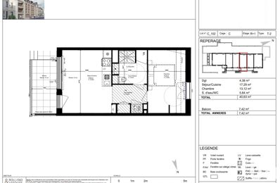 appartement 2 pièces 41 m2 à vendre à Orléans (45000)