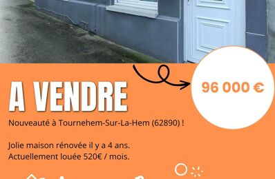 maison 3 pièces 61 m2 à vendre à Tournehem-sur-la-Hem (62890)