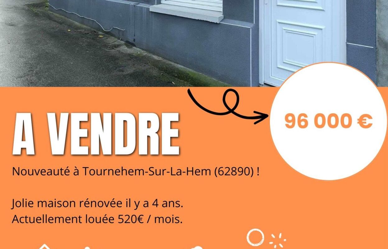 maison 4 pièces 61 m2 à vendre à Tournehem-sur-la-Hem (62890)