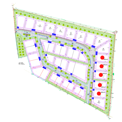 Terrain 974 m²