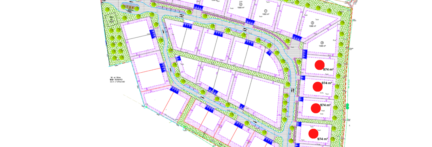 Terrain  974 m² à vendre à Linxe (40260)
