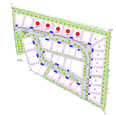 Terrain 1000 m²