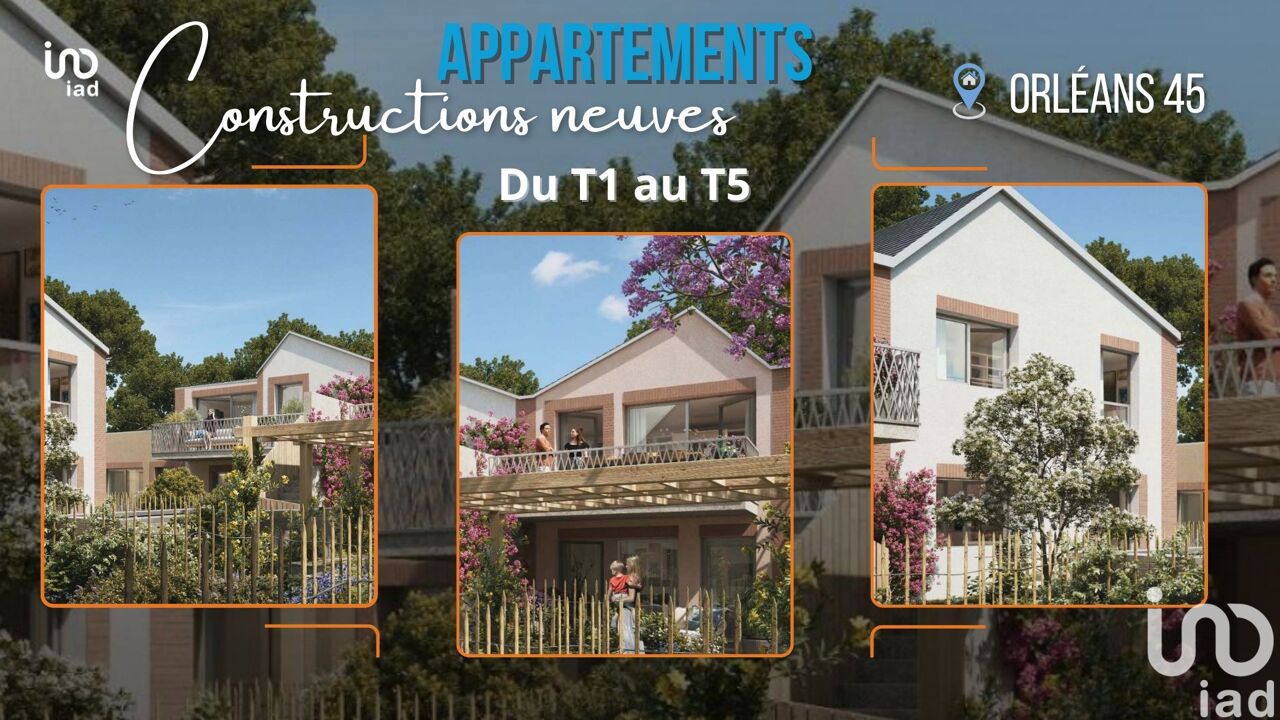 appartement 3 pièces 62 m2 à vendre à Orléans (45000)