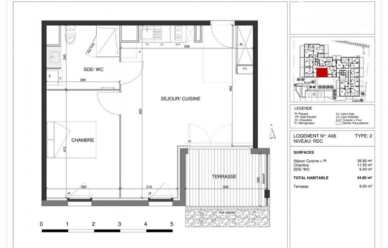 appartement 2 pièces 44 m2 à vendre à Escalquens (31750)