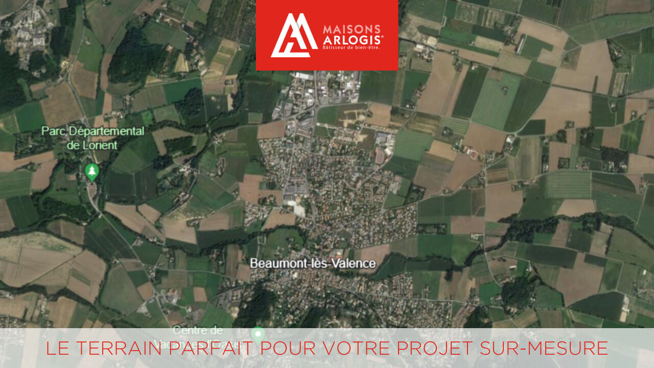 terrain 670 m2 à construire à Beaumont-Lès-Valence (26760)