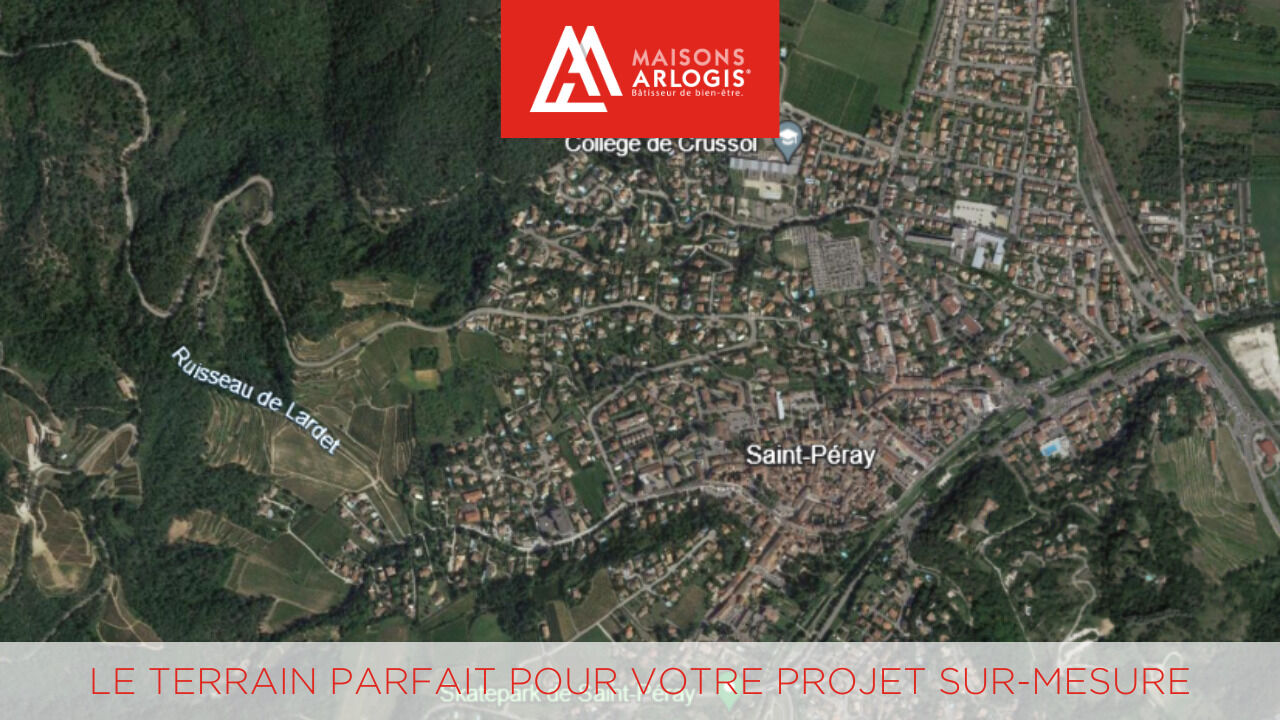terrain 534 m2 à construire à Saint-Péray (07130)