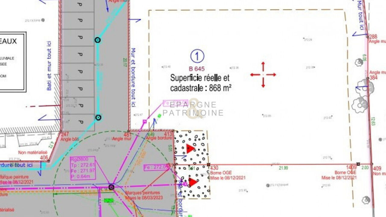 terrain  pièces 837 m2 à vendre à Satolas-Et-Bonce (38290)