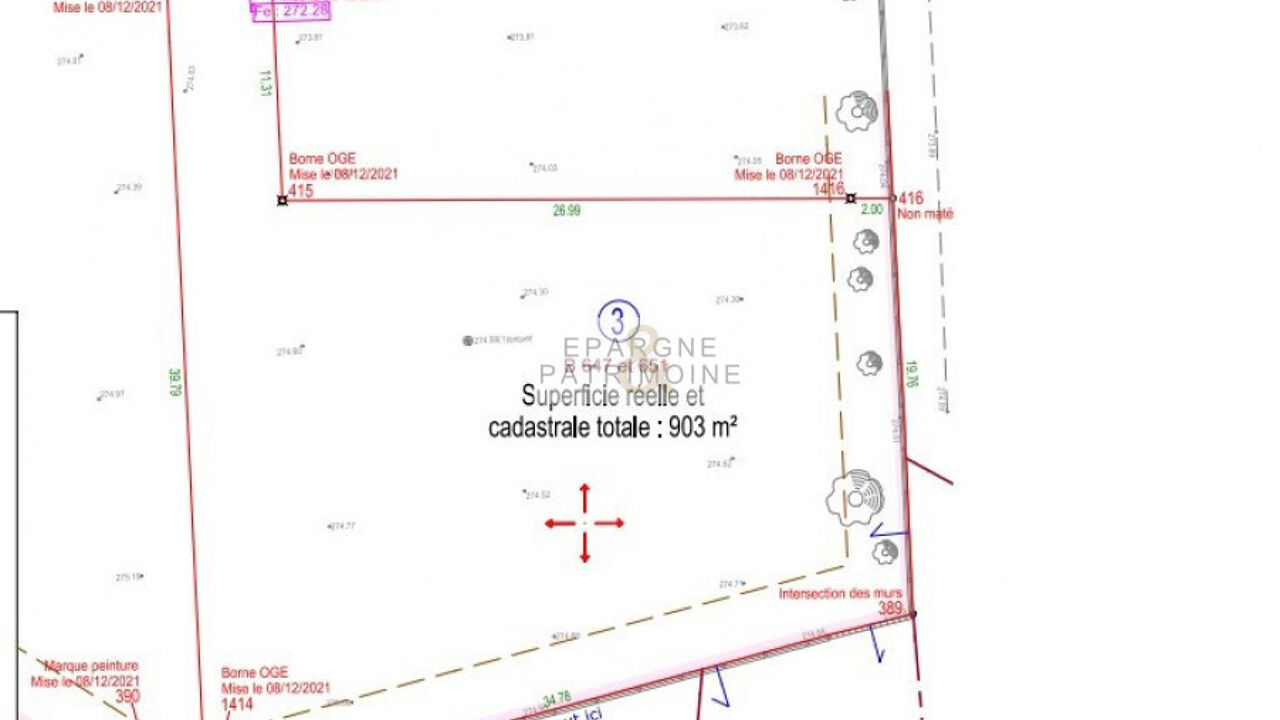 terrain  pièces 837 m2 à vendre à Satolas-Et-Bonce (38290)