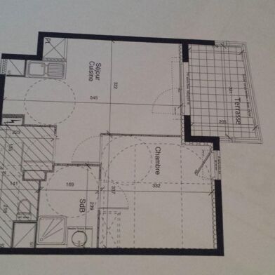 Appartement 2 pièces 37 m²