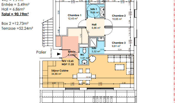 Appartement 4 pièces  à vendre Saint-Cyr-sur-Mer 83270