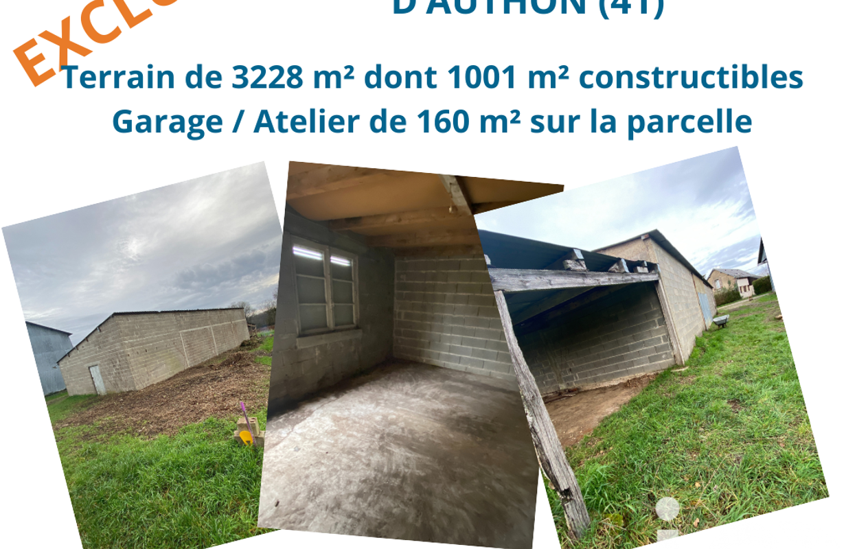 terrain  pièces 3228 m2 à vendre à Authon (41310)