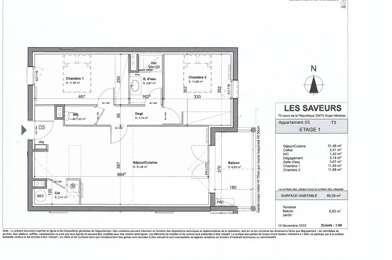 Appartement 3 pièces 356928 €