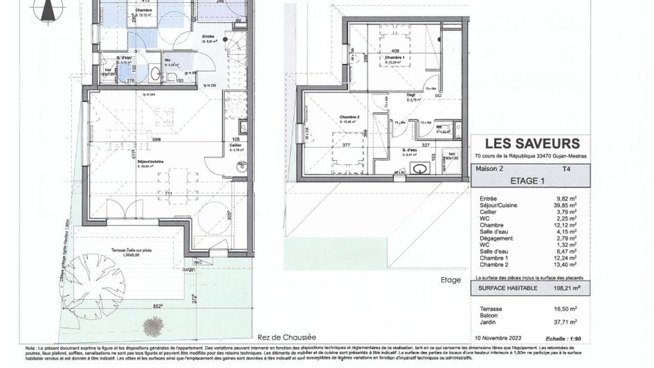 maison 4 pièces 108 m2 à vendre à Gujan-Mestras (33470)