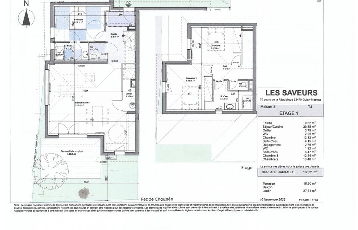 maison 4 pièces 108 m2 à vendre à Gujan-Mestras (33470)