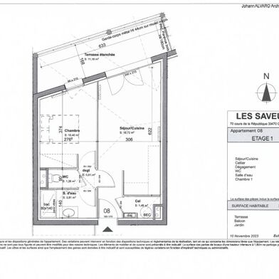Appartement 2 pièces 208000 €