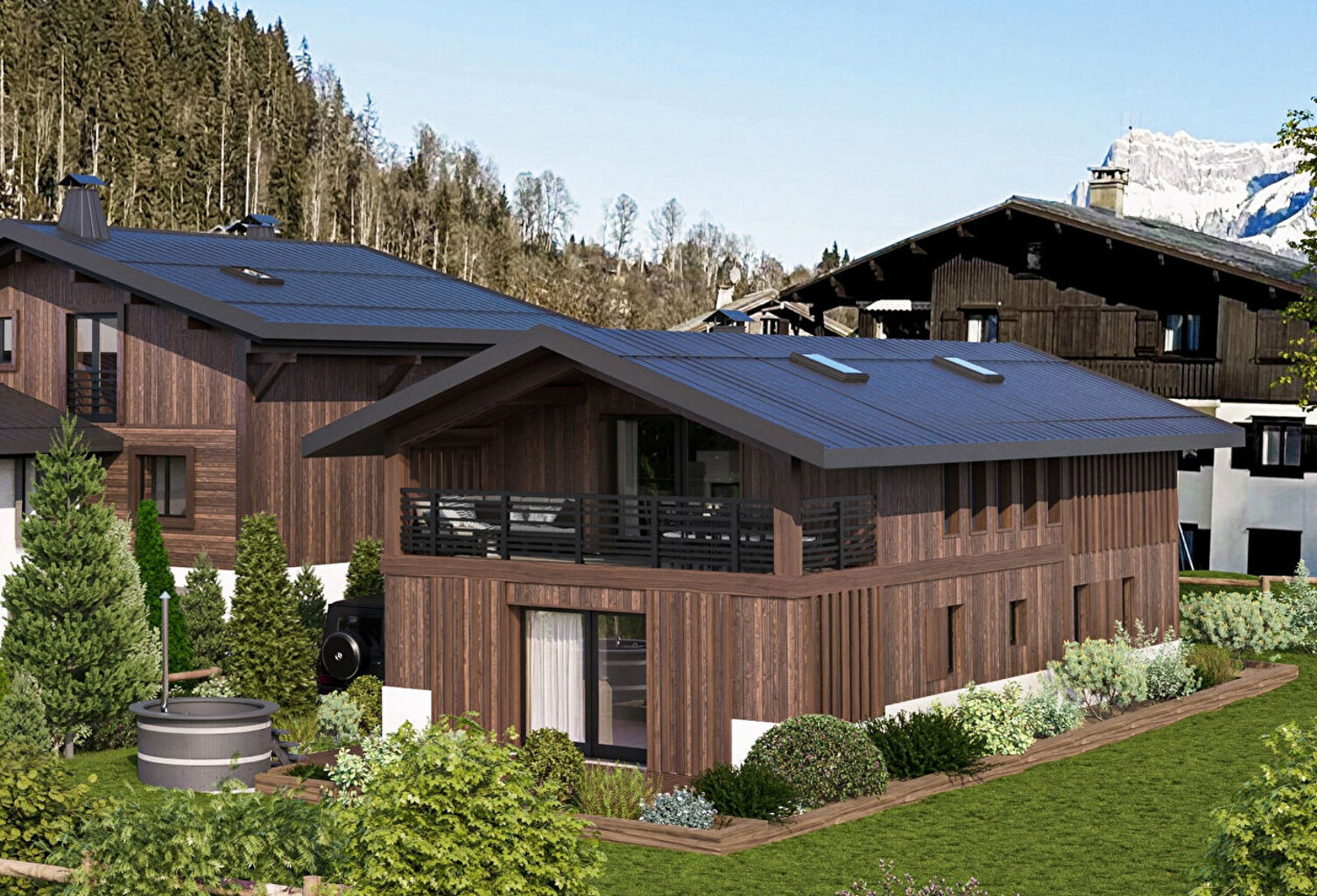 MEGEVE, chalet 180 m² sur terrain 597 m². — photo 1