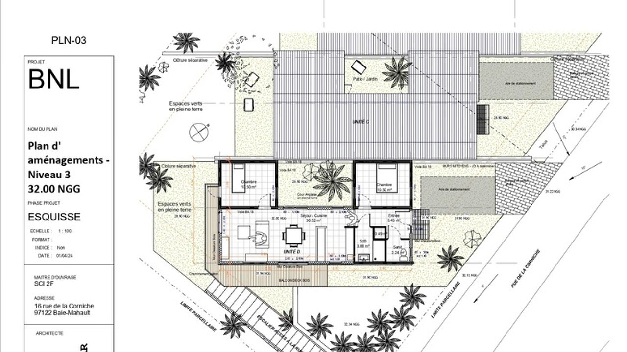 maison 3 pièces 64 m2 à vendre à Baie-Mahault (97122)