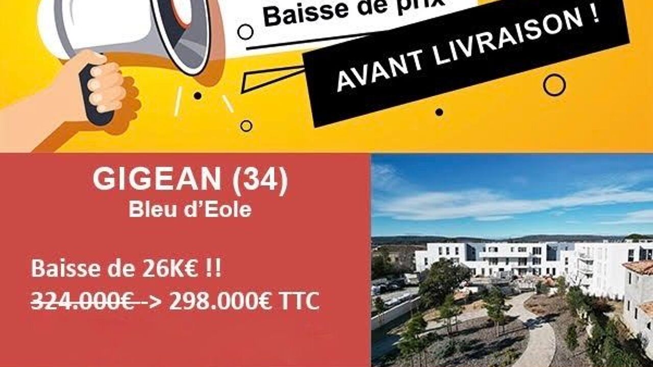 appartement 4 pièces 82 m2 à vendre à Gigean (34770)