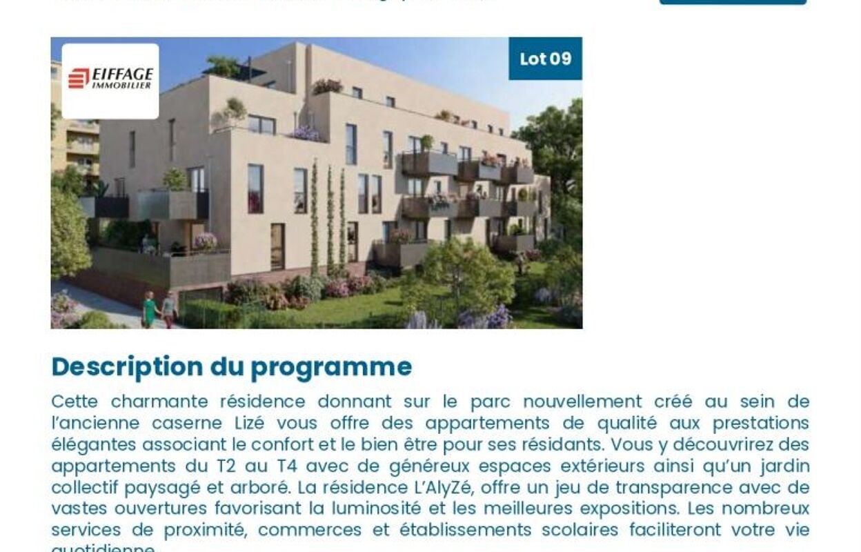 appartement 2 pièces 43 m2 à vendre à Montigny-Lès-Metz (57950)
