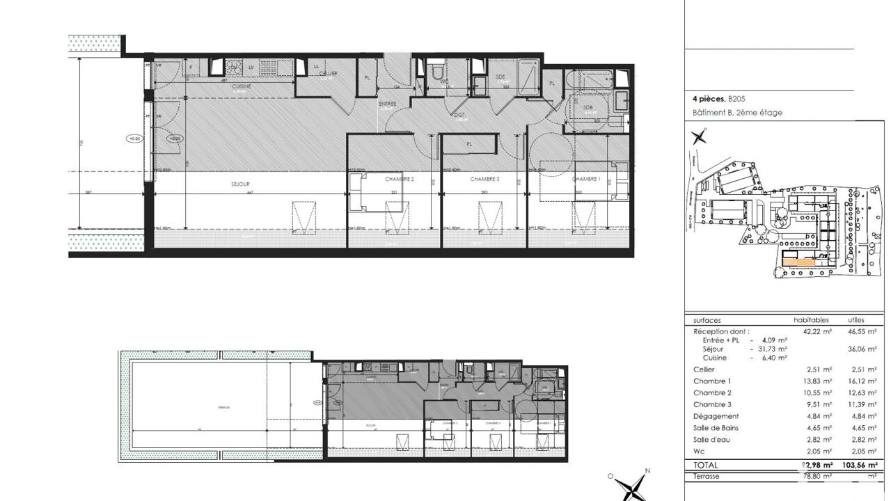appartement 4 pièces 94 m2 à vendre à Draguignan (83300)