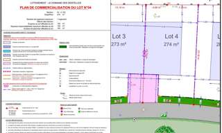 Terrain  274 m² à vendre à Jonquières (84150)