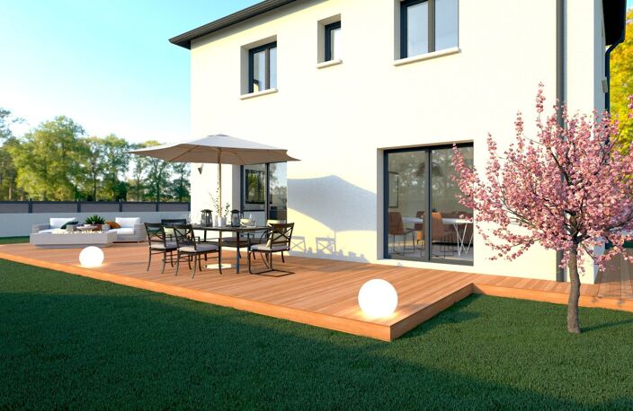 Maison neuve 3 chambres à Saint Victor Sur Loire (proche Saint Etienne, Loire), sur très beau terrain viabilisé de 629m². — photo 2