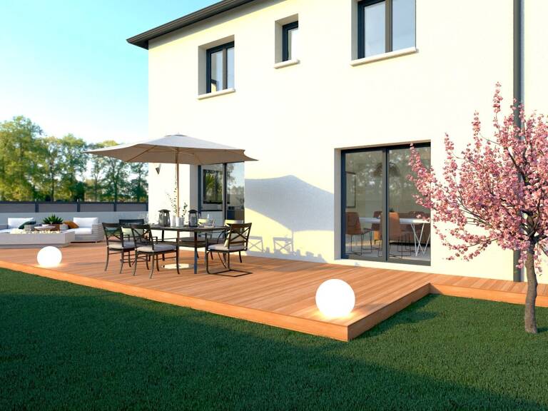 Maison neuve 3 chambres à Saint Victor Sur Loire (proche Saint Etienne, Loire), sur très beau terrain viabilisé de 629m². — photo 1