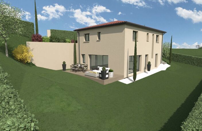 Maison neuve 3 chambres à Saint Victor Sur Loire (proche Saint Etienne, Loire), sur très beau terrain viabilisé de 629m². — photo 3