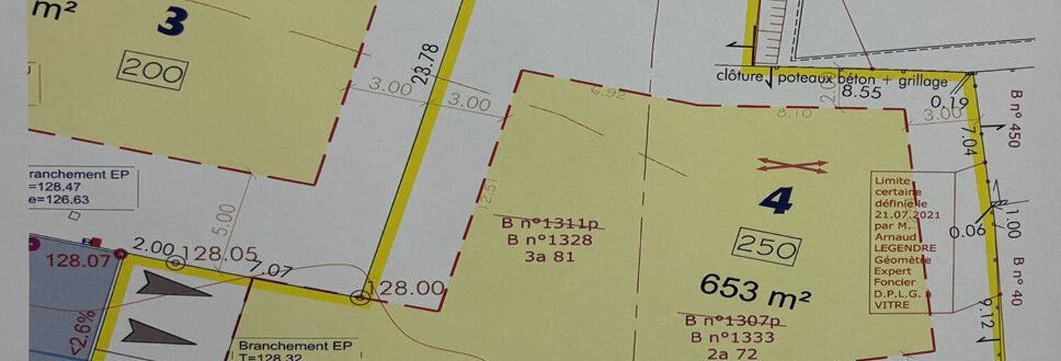 Terrain  653 m² à vendre à Mondevert (35370)