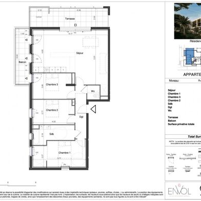 Appartement 4 pièces 99 m²