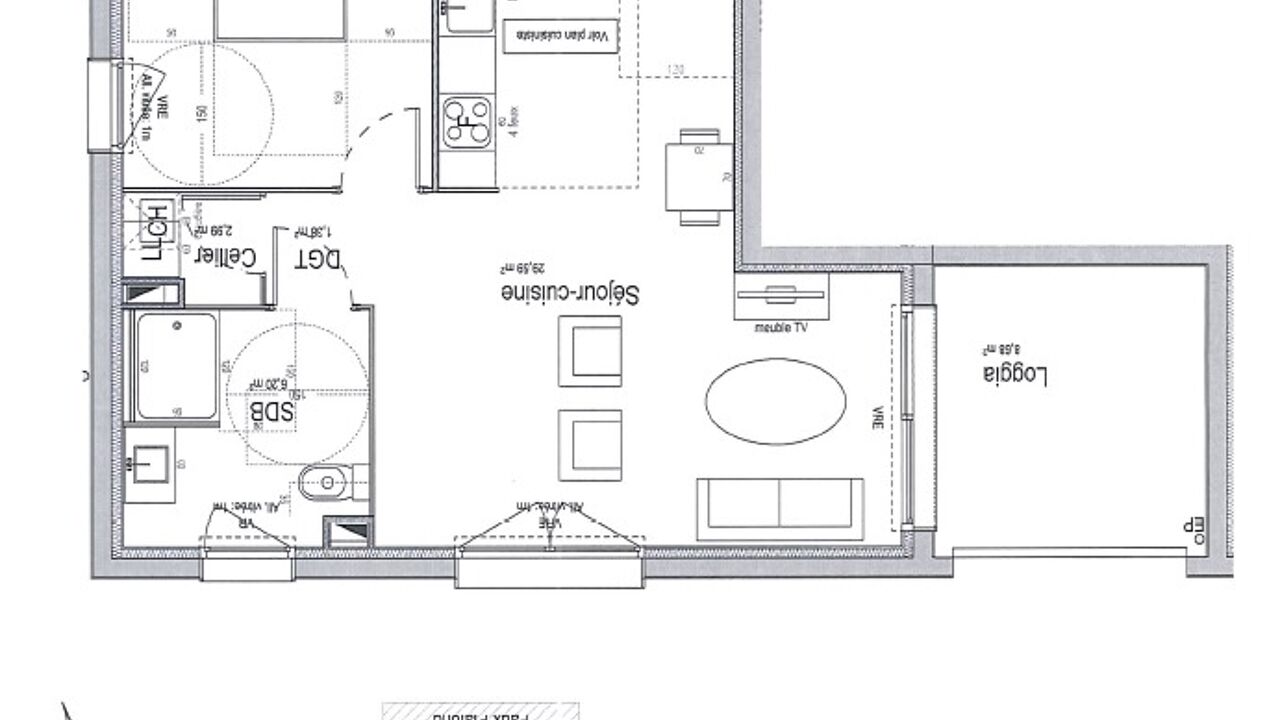 appartement 2 pièces 50 m2 à louer à Bayonne (64100)