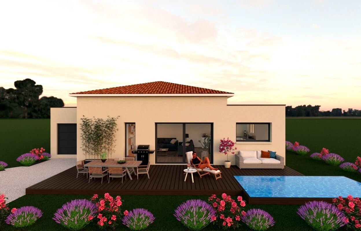 maison 90 m2 à construire à Pomérols (34810)