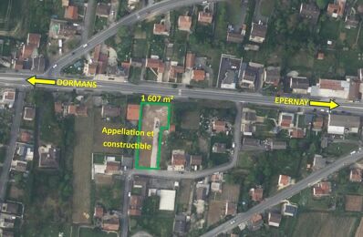 vente terrain 98 000 € à proximité de Châtillon-sur-Marne (51700)