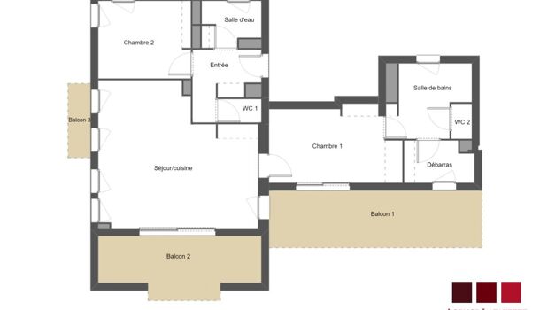 Appartement 3 pièces  à vendre Ciboure 64500